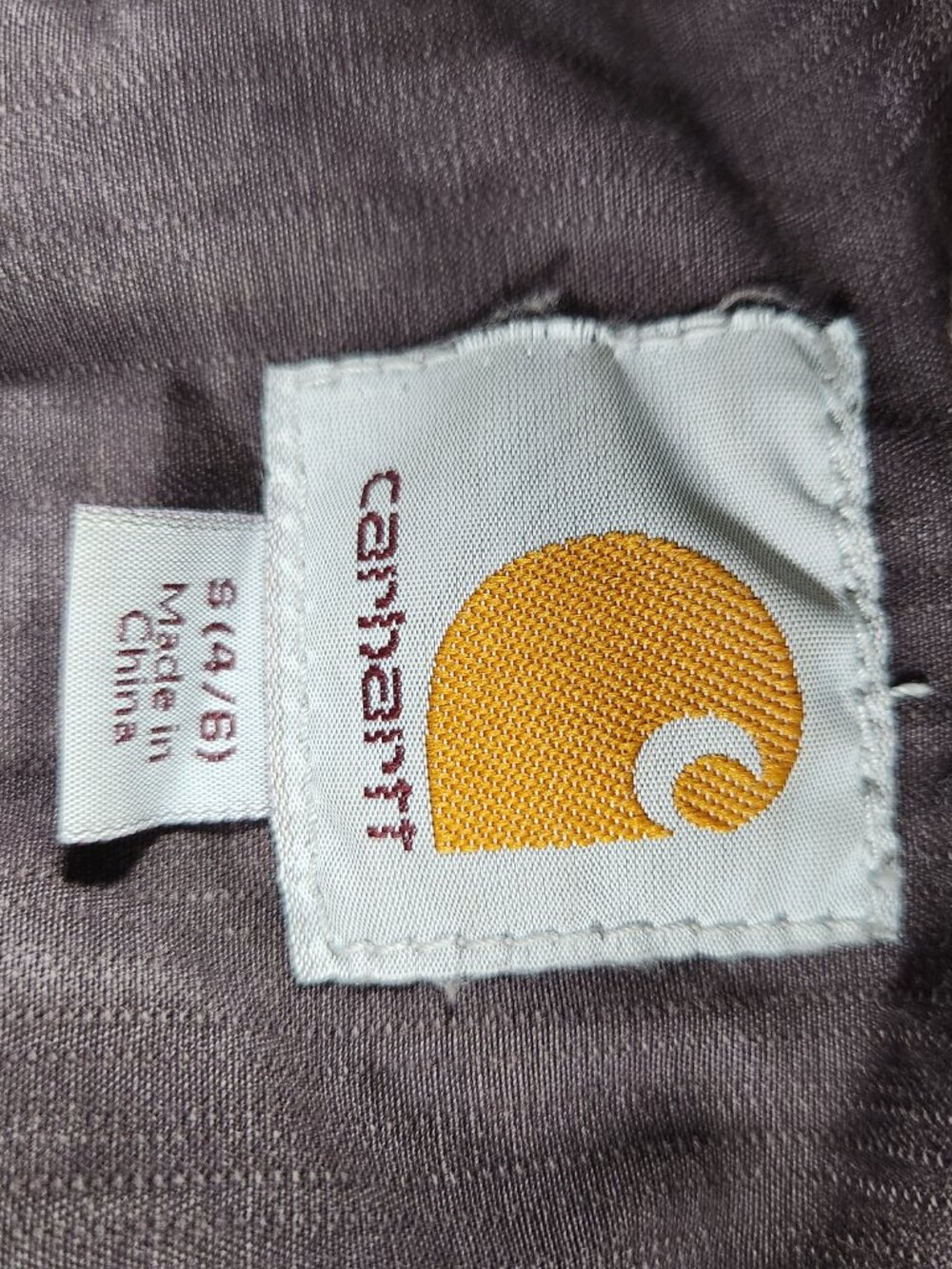 Carhartt Womens Jacket Small 4-6 Utility Field Work Chore Full Zip Pockets Brown - Picture 15 of 16